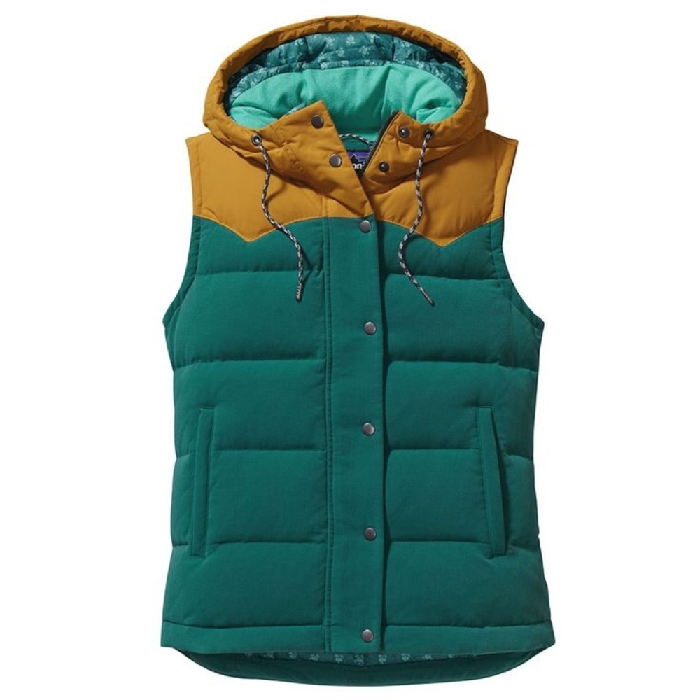 Patagonia Bivy Hooded Vest in Arbor Green